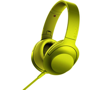 Sony h.ear on MDR-100AAPY Headphones - Lime Yellow
